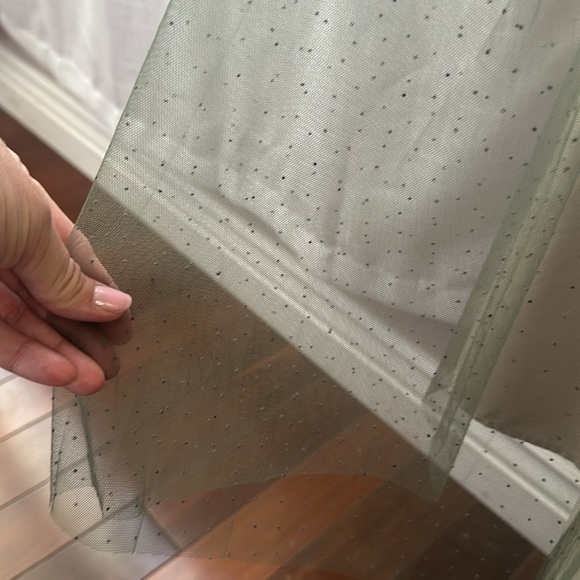 🐦‍⬛ H&M Tulle Swiss French Dot A-line midi Skirt size 12 - Picture 3 of 11